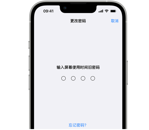 泰安iPhone屏幕维修分享iPhone屏幕使用时间密码忘记了怎么办 