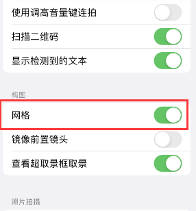 泰安苹果手机维修网点分享iPhone如何开启九宫格构图功能 