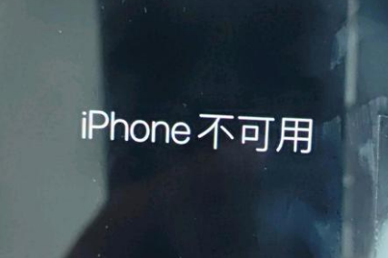 泰安苹果服务网点分享锁屏界面显示“iPhone 不可用”如何解决 