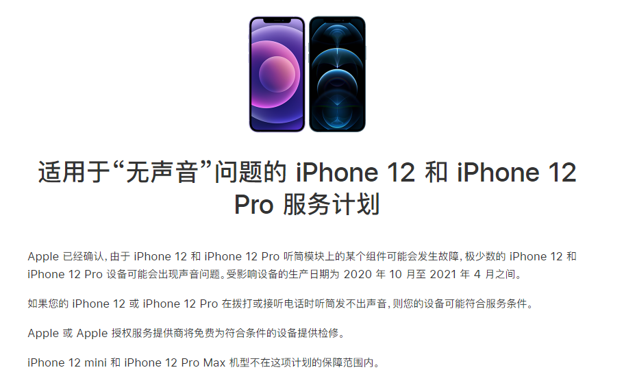 泰安苹果手机维修分享iPhone 12/Pro 拨打或接听电话时无声音怎么办 